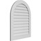 Ekena Millwork Round Top Surface Mount PVC Gable Vent: Non-Functional, w/ 3-1/2"W x 1"P Standard Frame, 30"W x 38"H GVPRT30X3801SN - alternate 2